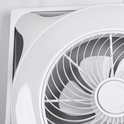 Detalles del Ventilador de Techo con Luz BELAIR PANEL DG-8598 LUZ de Interlusa: Ventilador blanco de 60x60cm, 6 aspas, LED integrado 66W (3000-6000K, 5400lm), mando a distancia, temporizador, rejilla giratoria,  instalación empotrada.  Luz regulable.  Compra en LUZGURÚ.
