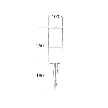 Pincho LED Amelia con selector de temperatura de color 2700/4000/6500K