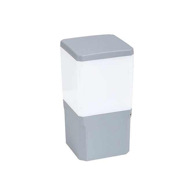 Farola VIRGILIO 1xE27 11W con pulsador CCT (3colores) IP55 L.13,1xAn.13,1xAl.25cm resina - Gris | Interlusa · Ref. DS3.558.000.LYT1K