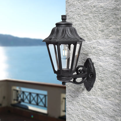 Aplique de Exterior ANNA 1xE27 IP55 Resina Negra Fumagalli - imagen 2 | Interlusa
