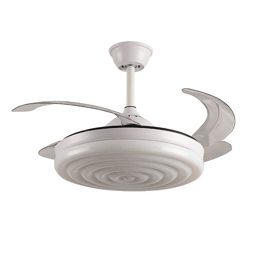 Ventilador de Techo con Luz ARCOS 108 cm Aspas Retráctiles Blanco Interlusa - vista principal | Interlusa