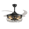 Ventilador BELAIR ANTICUARIO Negro con Luz LED - F-1011 - LUZGURÚ