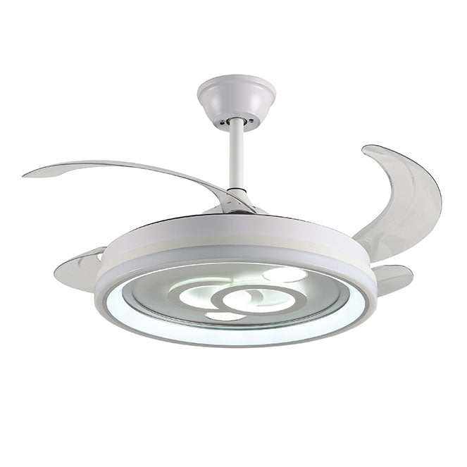 BELAIR F-1015 - Ventilador de Techo DAFNE Blanco con Luz LED - LUZGURÚ