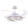 Ventilador BELAIR ATLAS Blanco - 4 Aspas Retráctiles - Luz LED Integrada - LUZGURÚ