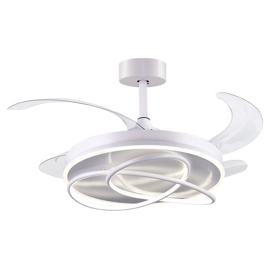 Ventilador de Techo con Luz ATLAS 108 cm Aspas Retráctiles Blanco Interlusa - vista principal | Interlusa