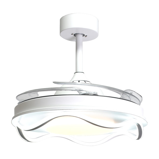 Ventilador de Techo con Luz ANTEA 108 cm Aspas Retráctiles Blanco Belair Interlusa - imagen 3 | Interlusa