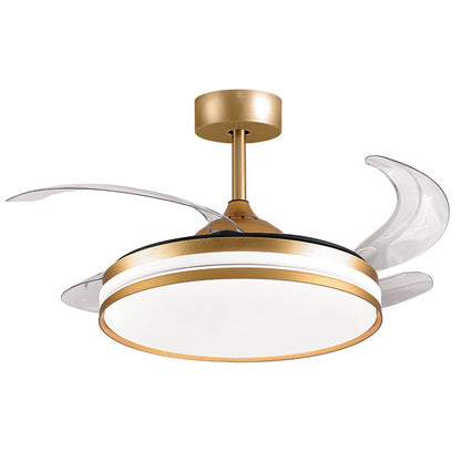 Ventilador de Techo BELAIR KEPLER Oro - 4 Aspas Retráctiles - 72W LED - LUZGURÚ