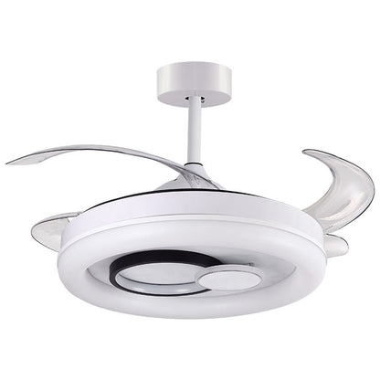 Ventilador de Techo con Luz HERSA 116W LED Aspas Retráctiles Blanco Interlusa - vista principal | Interlusa