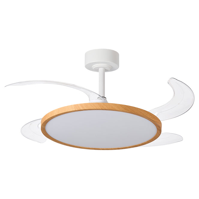 Ventilador de Techo con Luz SLIM 106 cm Aspas Retráctiles Madera Belair Interlusa - vista principal | Interlusa