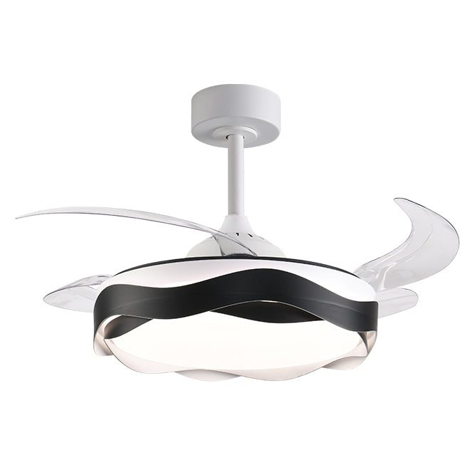 BELAIR F-1039 BK - Ventilador de Techo ONDAS Negro con Luz LED - LUZGURÚ