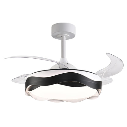 BELAIR F-1039 BK - Ventilador de Techo ONDAS Negro con Luz LED - LUZGURÚ