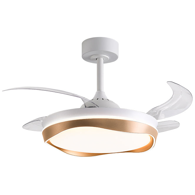 BELAIR F-1045 GL - Ventilador de Techo ALMATI Blanco/Oro con Luz LED - LUZGURÚ