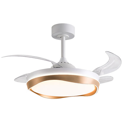 BELAIR F-1045 GL - Ventilador de Techo ALMATI Blanco/Oro con Luz LED - LUZGURÚ