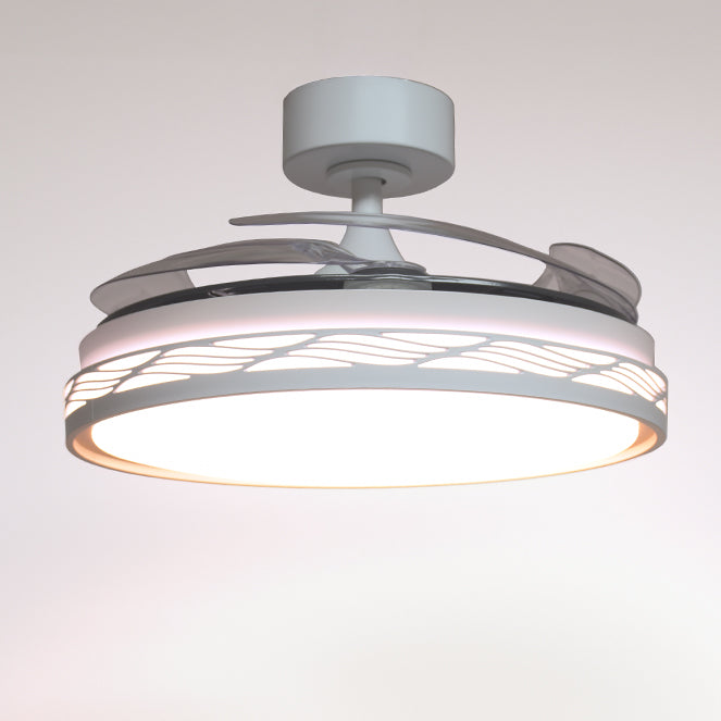 Ventilador de Techo RIGA 108 cm Aspas Retráctiles Blanco/Oro Interlusa - imagen 3 | Interlusa