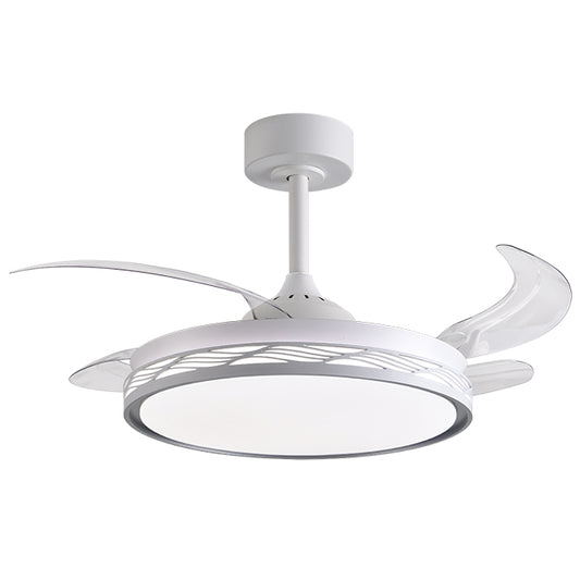 Ventilador de Techo con Luz RIGA 108 cm Aspas Retráctiles Blanco Belair Interlusa - vista principal | Interlusa