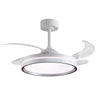 Ventilador de Techo BELAIR AKRAN Plata - 4 Aspas Retráctiles - Luz LED 72W - LUZGURÚ