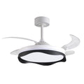 BELAIR F-1049 BK - Ventilador de Techo OLAS Negro con Luz LED - LUZGURÚ