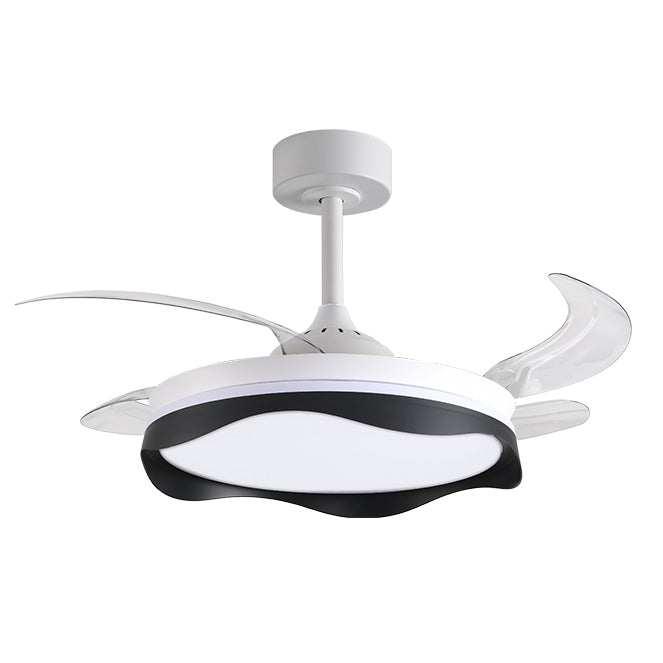BELAIR F-1049 BK - Ventilador de Techo OLAS Negro con Luz LED - LUZGURÚ