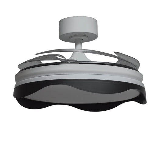 Ventilador de Techo con Luz OLAS Negro 108 cm Aspas Retráctiles Belair - imagen 2 | Interlusa