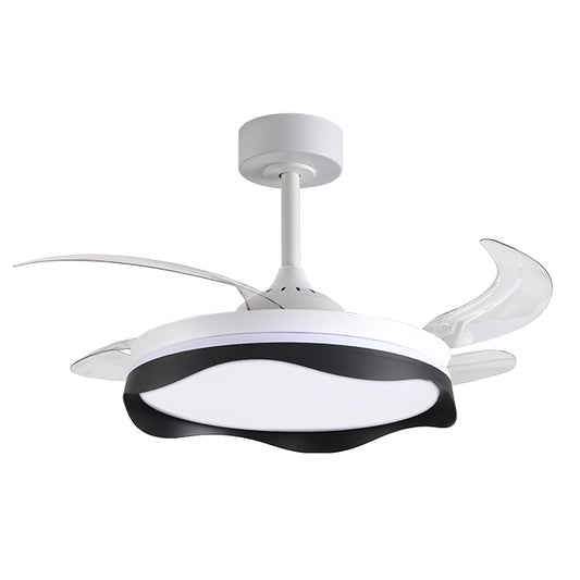 Ventilador de Techo con Luz OLAS Negro 108 cm Aspas Retráctiles Interlusa - vista principal | Interlusa