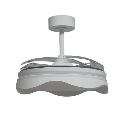 Ventilador de Techo con Luz OLAS 108 cm Aspas Retráctiles Blanco Interlusa - imagen 2 | Interlusa