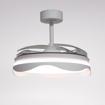 Ventilador de Techo con Luz OLAS 108 cm Aspas Retráctiles Blanco Interlusa - imagen 3 | Interlusa