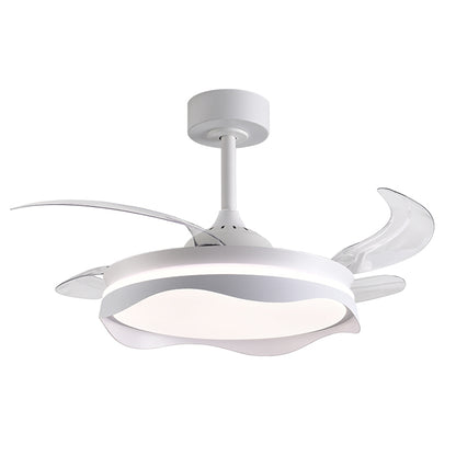Ventilador de Techo con Luz OLAS 108 cm Aspas Retráctiles Blanco Interlusa - vista principal | Interlusa