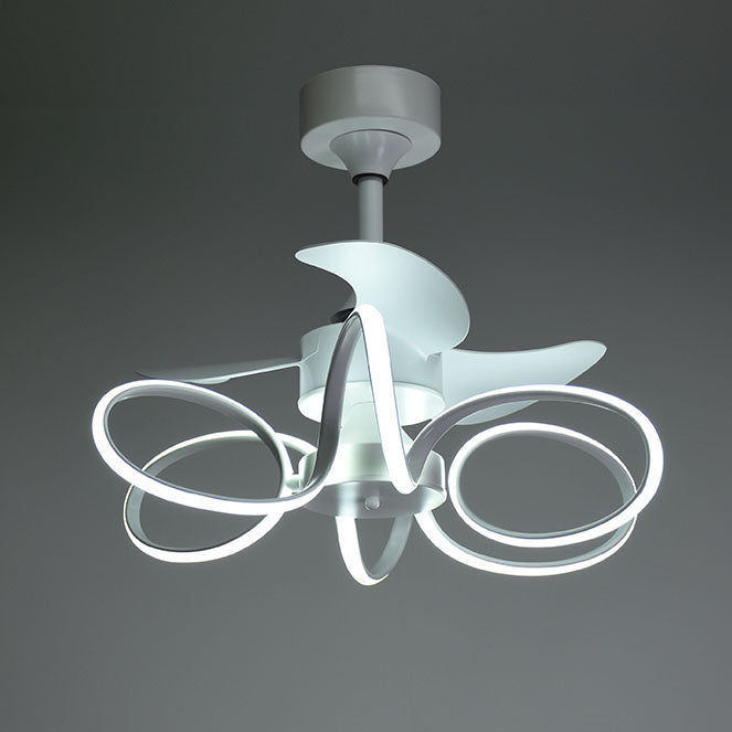 Detalles del Ventilador de Techo BELAIR KARLA F-1062 (Blanco, 63cm, Luz LED Integrada, 6 Velocidades, Motor DC) - LuzGurú.
