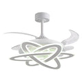Ventilador de Techo BELAIR SATURNO Blanco - 4 Aspas Retráctiles - Luz LED 200W - LUZGURÚ