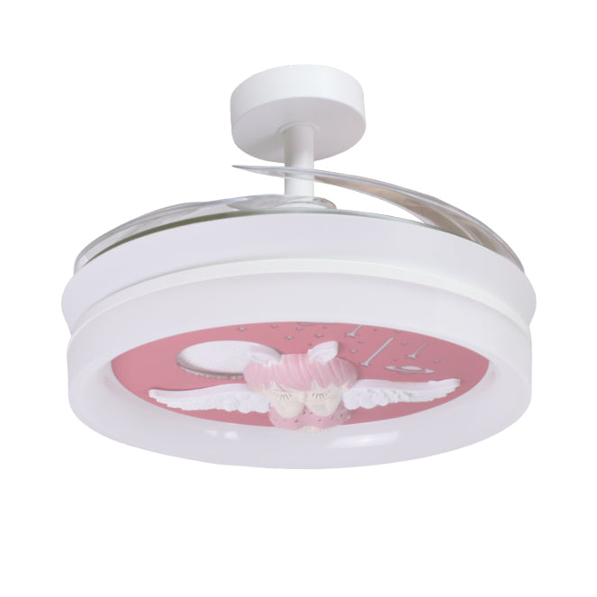Ventilador de Techo con Luz Infantil Angel 91 cm Blanco Interlusa - imagen 2 | Interlusa