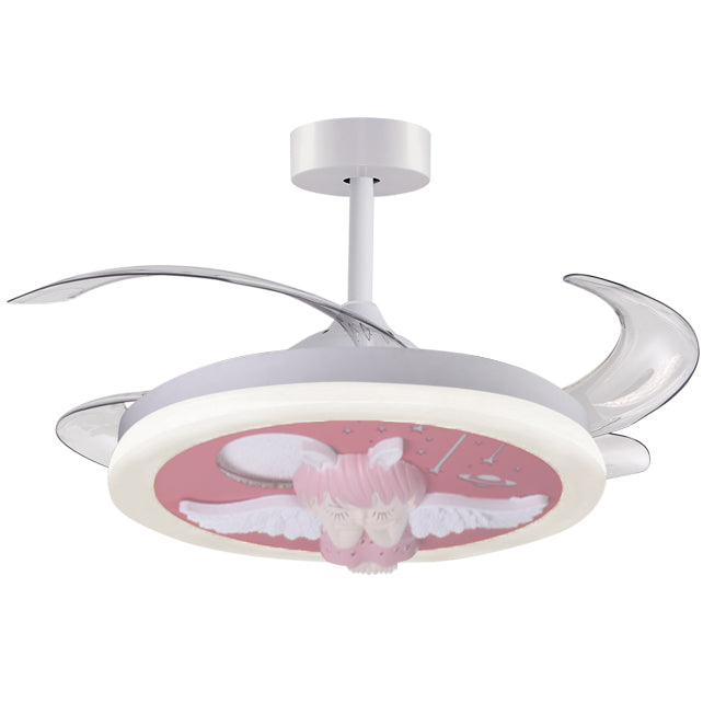 Ventilador de Techo con Luz Infantil Angel 91 cm Blanco Interlusa - vista principal | Interlusa