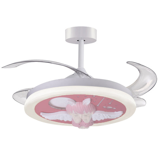Ventilador de Techo con Luz Infantil Angel 91 cm Blanco Interlusa - vista principal | Interlusa