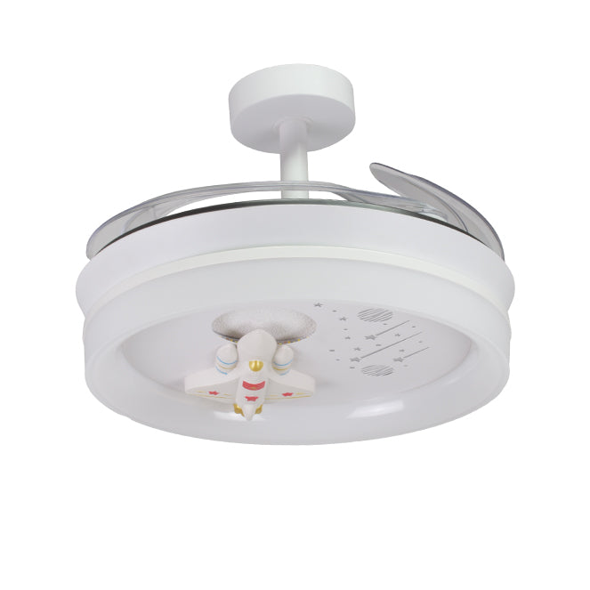 Ventilador de Techo Infantil NAVE 91 cm Aspas Retráctiles Blanco BelAir Interlusa - imagen 2 | Interlusa