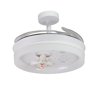 Ventilador de Techo Infantil NAVE 91 cm Aspas Retráctiles Blanco BelAir Interlusa - imagen 2 | Interlusa