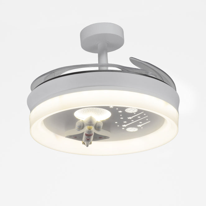 Ventilador de Techo Infantil NAVE 91 cm Aspas Retráctiles Blanco BelAir Interlusa - imagen 3 | Interlusa