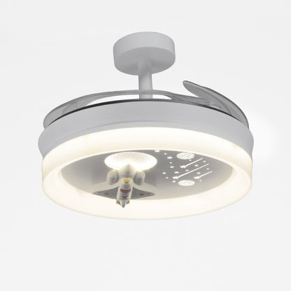Ventilador de Techo Infantil NAVE 91 cm Aspas Retráctiles Blanco BelAir Interlusa - imagen 3 | Interlusa