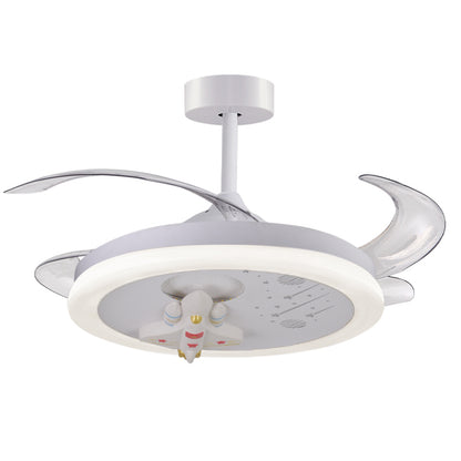 Ventilador de Techo Infantil NAVE 91 cm Aspas Retráctiles Blanco BelAir Interlusa - vista principal | Interlusa