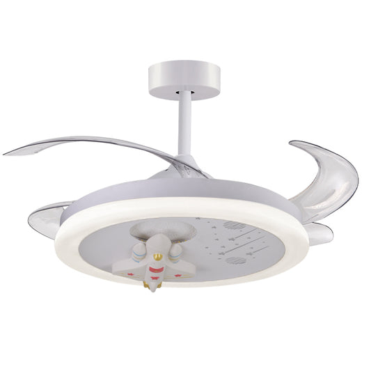 Ventilador de Techo Infantil NAVE 91 cm Aspas Retráctiles Blanco BelAir Interlusa - vista principal | Interlusa