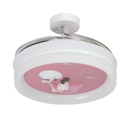 Ventilador de Techo con Luz Delfín Infantil 91 cm Blanco Interlusa - imagen 2 | Interlusa