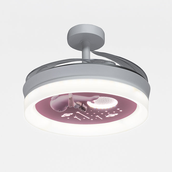 Ventilador de Techo con Luz Delfín Infantil 91 cm Blanco Interlusa - imagen 3 | Interlusa