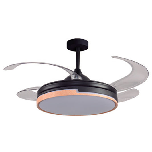 Ventilador de Techo con Luz Robin Eco 107 cm Negro y Haya Interlusa - vista principal | Interlusa
