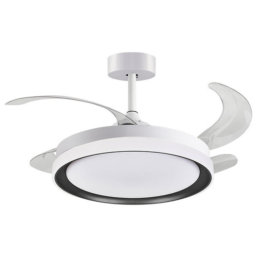 BELAIR F-3001 BK - Ventilador de Techo KIGALI Blanco/Negro con Luz LED - LUZGURÚ