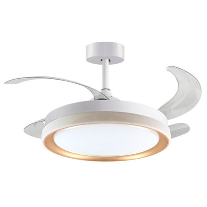 Ventilador de Techo BELAIR KIGALI Blanco/Oro con Luz LED - LUZGURÚ