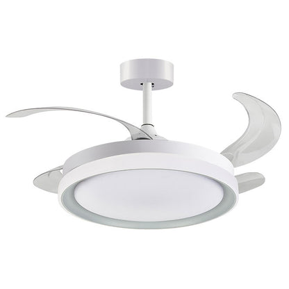 BELAIR F-3001 SL - Ventilador de Techo KIGALI Blanco/Plata con Luz LED - LUZGURÚ