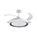 Ventilador BELAIR KIGALI MINI Blanco/Negro con Luz LED - LUZGURÚ