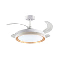 Ventilador BELAIR KIGALI MINI Blanco/Oro con Luz LED Integrada - LUZGURÚ