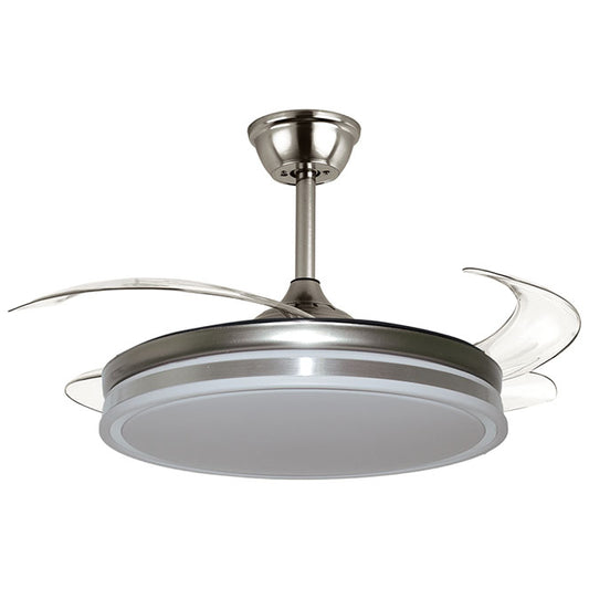 BELAIR F1018 - Ventilador de Techo ASGARD Niquel con Luz LED - LUZGURÚ