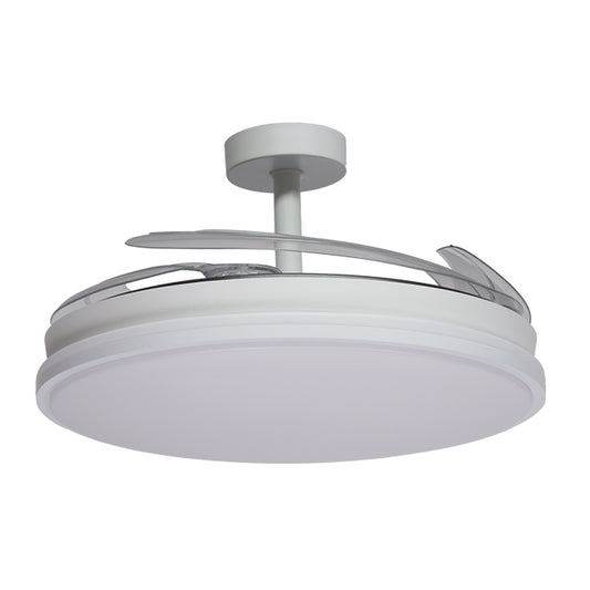 Ventilador de Techo con Luz ASGARD MAXI 120 cm Aspas Retráctiles Blanco Interlusa - imagen 2 | Interlusa
