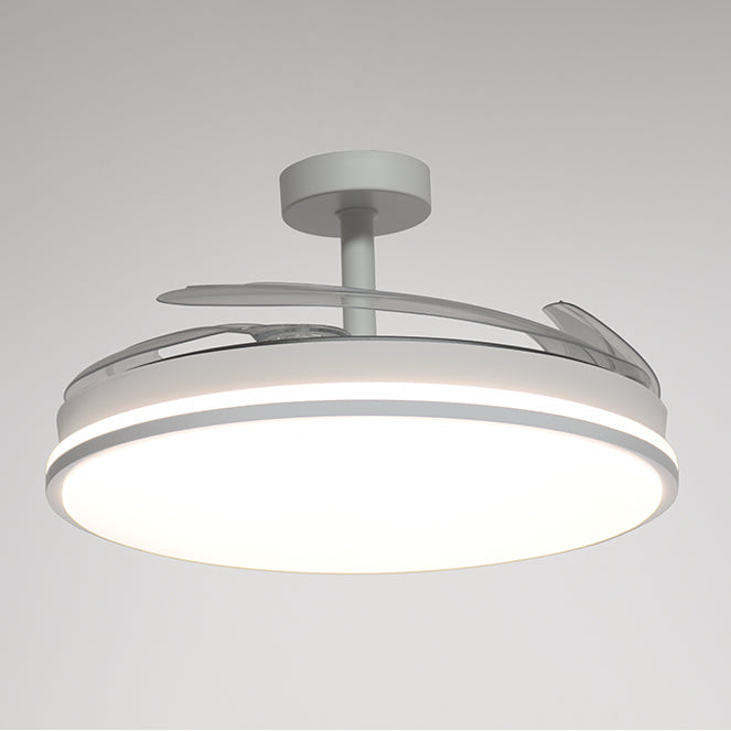 Ventilador de Techo con Luz ASGARD MAXI 120 cm Aspas Retráctiles Blanco Interlusa - imagen 3 | Interlusa