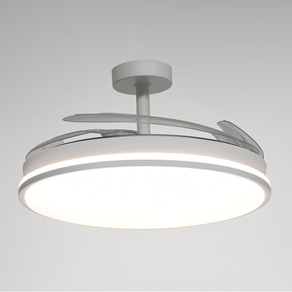 Ventilador de Techo con Luz ASGARD MAXI 120 cm Aspas Retráctiles Blanco Interlusa - imagen 3 | Interlusa
